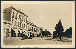 309 ARGENTINA: CONCEPCIÓN DEL URUGUAY: Colón Street, Hotel Paris, Circa 1943, VF Quality - Argentina