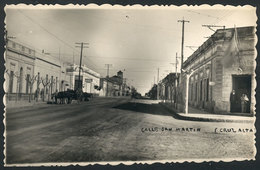 326 ARGENTINA: CRUZ ALTA (Córdoba): San Martín Street, Real Photo PC Circa 1954, VF Quali - Argentine