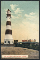 347 ARGENTINA: MAR DEL PLATA: Punta Mogotes Lighthouse, Ed. Librería Rey, Used (stamp Mis - Argentine