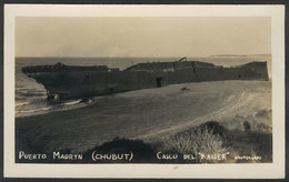 368 ARGENTINA: PUERTO MADRYN: Wreck Of The "Kaiser", Circa 1939 - Argentine