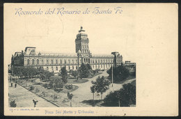 380 ARGENTINA: ROSARIO: San Martín Square And Court House, Ed. Peuser, Sent To Italy Circ - Argentina