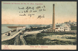 388 ARGENTINA: ROSARIO: Power Plant, Sent To Buenos Aires Circa 1904, VF Quality - Argentina