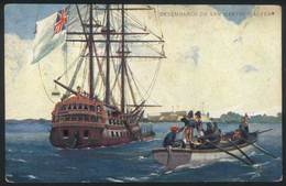 432 ARGENTINA: Landing Of San Martín And Alvear, Ed. J.B.Morphy, Unused, Circa 1910, Fine - Argentine