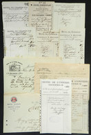 459 ARGENTINA: HOTELES: 11 Old Invoices And Documents With Corner Cards Of Several Hotels - Other & Unclassified