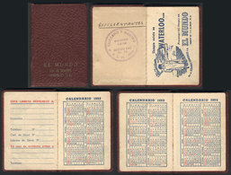 464 ARGENTINA: Advertising Pocket Telephone Book Of "El Mundo" Insurance Co., With Addres - Sonstige & Ohne Zuordnung