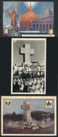 477 ARGENTINA: XXXII Intl. Eucharistic Congress, 1 Postcard And 2 Photos, VF Quality - Autres & Non Classés