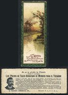 481 ARGENTINA: Advertising Card For "De Mennen Talcum Powder", VF Quality - Other & Unclassified