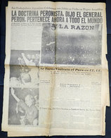 494 ARGENTINA: Newspaper "La Razón" Of Buenos Aires, 2 May 1952, 8 Pages, Featuring The E - Other & Unclassified