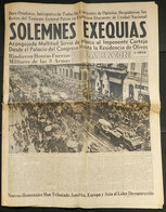 498 ARGENTINA: Newspaper "La Razón" Of Buenos Aires, 4 July 1974, Edition Of 16 Pages, Fe - Autres & Non Classés