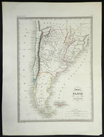 540 ARGENTINA: Old French Map Of Chile, Río De La Plata And Patagonia (approximately 20 X - Sonstige & Ohne Zuordnung