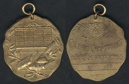 542 ARGENTINA: Champagnat School, Old Medal, VF Quality - Sonstige & Ohne Zuordnung