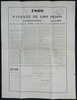 547 ARGENTINA: Payment Receipt Of 1000 Pesos For Municipal Tax (patente), Corresponding T - Sonstige & Ohne Zuordnung