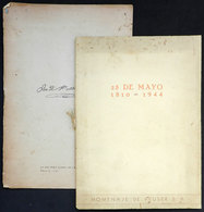 561 ARGENTINA: 2 Publications With Reproductions Of Documents Of General San Martin, Prin - Autres & Non Classés
