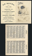 562 ARGENTINA: Small Calendar Of Saints' Days, Year 1910, With Advertising For Jewelry, V - Autres & Non Classés