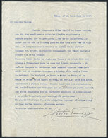 599 ARGENTINA: PANIZZA Hector: Composer And Conductor, Letter Written In 1947 To His Frie - Autres & Non Classés