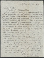 600 ARGENTINA: PANIZZA Hector: Composer And Conductor, Manuscript Letter Written In 1947 - Autres & Non Classés