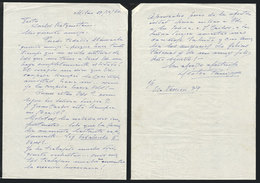 609 ARGENTINA: PANIZZA Hector: Composer And Conductor, Manuscript Letter Written In Milan - Autres & Non Classés