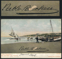 615 ARGENTINA: RICCHERI Pablo, Minister Of War, His Autograph On A Postcard With View Of - Other & Unclassified