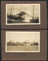 638 ARGENTINA: Ferryboat And Wharf, 2 Old Photographs Glued To Support Card, Circa 1920, - Autres & Non Classés
