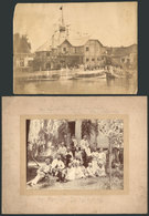 644 ARGENTINA: TIGRE: Circa 1900, 2 Spectacular Photos With Views Of Rowing Club And Grou - Other & Unclassified