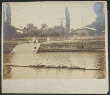 645 ARGENTINA: TIGRE (circa 1900): Club Teutonia, Showing View Of A Rowing Practice, Size - Autres & Non Classés