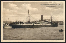 652 AUSTRIA: Ship "Baron Call", Osterreichischer Lloyd, Unused, With Minor Defects Due To - Sonstige & Ohne Zuordnung