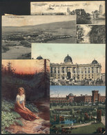 656 AUSTRIA: 5 Old PCs, With Views Of Fischamend, Wien And Erlach, All Used, Fine Quality - Other & Unclassified