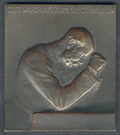 657 AUSTRIA: Medal: Franz Joseph I Praying, "Gott Wird Uns Zum Siege Helfen", By Scolik & - Royaux / De Noblesse