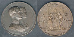 658 AUSTRIA: Medal Commemorating The Wedding Of Franz Joseph I Of Austria And Elizabeth O - Royal / Of Nobility