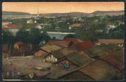 695 BURMA: Panorama Of A Burma Town, Unused, Edited By The Institute Of Foreign Missions - Myanmar (Birma)