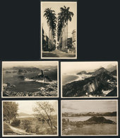 710 BRAZIL: RIO DE JANEIRO + SANTOS: 5 Old Unused PCs, Nice Views, VF Quality - Sonstige & Ohne Zuordnung