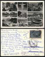 717 BRAZIL: RIO DE JANEIRO: 9 Views, Sent To Paris In 1960, VF Quality - Sonstige & Ohne Zuordnung