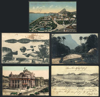 719 BRAZIL: RIO DE JANEIRO: 5 Used PCs, Nice Views, VF General Quality - Autres & Non Classés