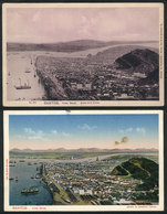 721 BRAZIL: SANTOS: Panorama, View Of The Port, Fot. Calixto, 2 PCs From Different Printi - Sonstige & Ohne Zuordnung