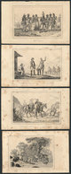 724 BRAZIL: Lot Of 33 Original Steel Engravings (plates From Some Vintage Book), Circa 18 - Autres & Non Classés