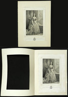 726 BRAZIL: Teresa María, Empress Of Brazil, Engraved Drawing By B. Blanco, Affixed To Su - Andere & Zonder Classificatie