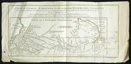 734 BRAZIL: Old Map Of The Amazonas River, Surveyed In 1743 And 1744, Probably Printed Ar - Autres & Non Classés