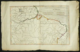 735 BRAZIL: Old Map Of The North Of Brazil, Very Fine Condition Given Its Age, Size Appro - Autres & Non Classés