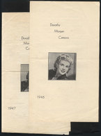 738 BRAZIL: Yearly Programs Of The Shows Of Dorothy Morgan Campos (1946 And 1947) At The - Autres & Non Classés
