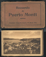 757 CHILE: PUERTO MONTT: Old Souvenir Booklet With 20 PCs, Nice Views, 2 Of The Cards Are - Chili