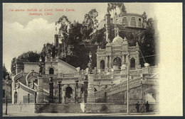 761 CHILE: SANTIAGO: New Entrace To The Santa Lucía Hill, Circa 1905, VF Quality! - Chile