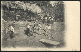 782 COLOMBIA: Woodpile By The Arato River, Circa 1905, VF Quality! - Colombia