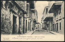 792 COLOMBIA: CARTAGENA: Cochera Street View, Ed. John Pinedo, Circa 1905, VF - Colombie