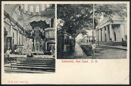 809 COSTA RICA: SAN JOSÉ: Views Of The Cathedral, Circa 1905, VF Quality! - Costa Rica