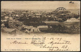 821 CUBA: HAVANA: Panorama Of The City, Dated 1902, Minor Defects, VF Appearance! - Cuba