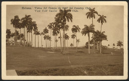 827 CUBA: HAVANA: View Of The Golf Course, Country Club, Foto. L.Camino, Dated 1928. - Cuba