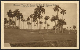 827 CUBA: HAVANA: View Of The Golf Course, Country Club, Foto. L.Camino, Dated 1928. - Kuba