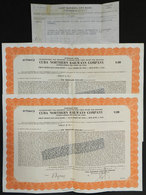 830 CUBA: 2 Bond Certificates Of The Cuba Northern Railways Co., For $1000 Each, December - Other & Unclassified