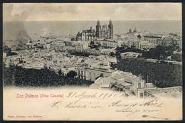 911 SPAIN: LAS PALMAS (Canary Islands): General View, Ed. Bazar Alemán, Used In 1901, VF! - Other & Unclassified