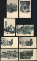 921 SPAIN: TOLEDO: 8 Old PCs (circa 1900), Edited By Hauser Y Menet, Unused, Fine To VF Q - Sonstige & Ohne Zuordnung